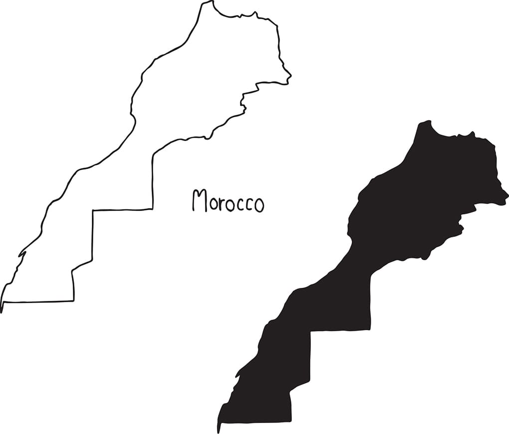 Printable Morocco On Map