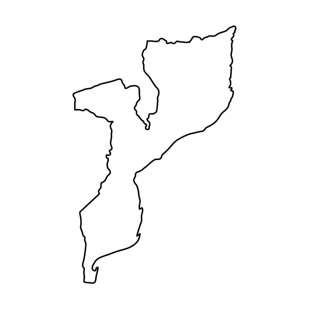 Printable Mozambique On Map