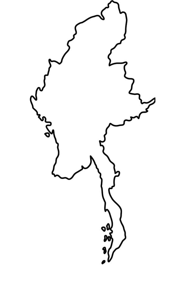 Printable Myanmar Map