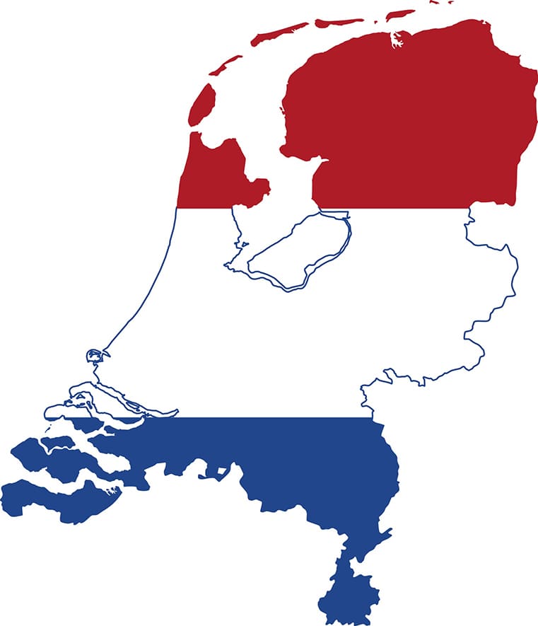 Printable Netherlands Map Flag