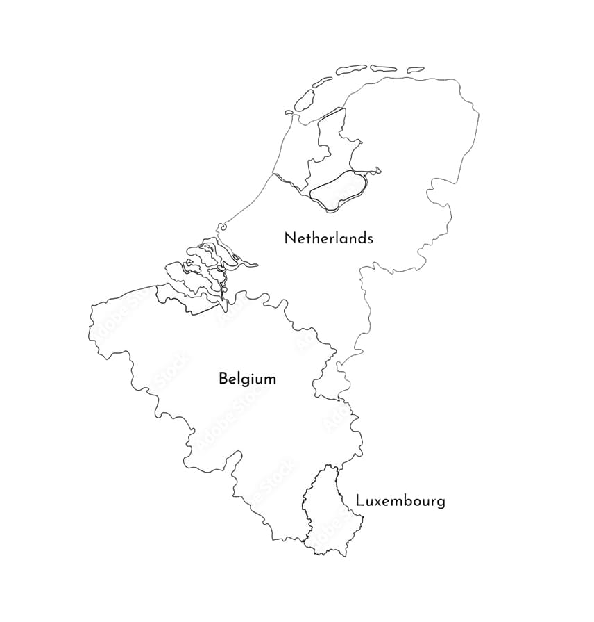Printable Netherlands Map Location