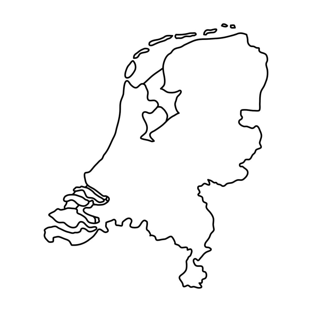 Printable Netherlands Map
