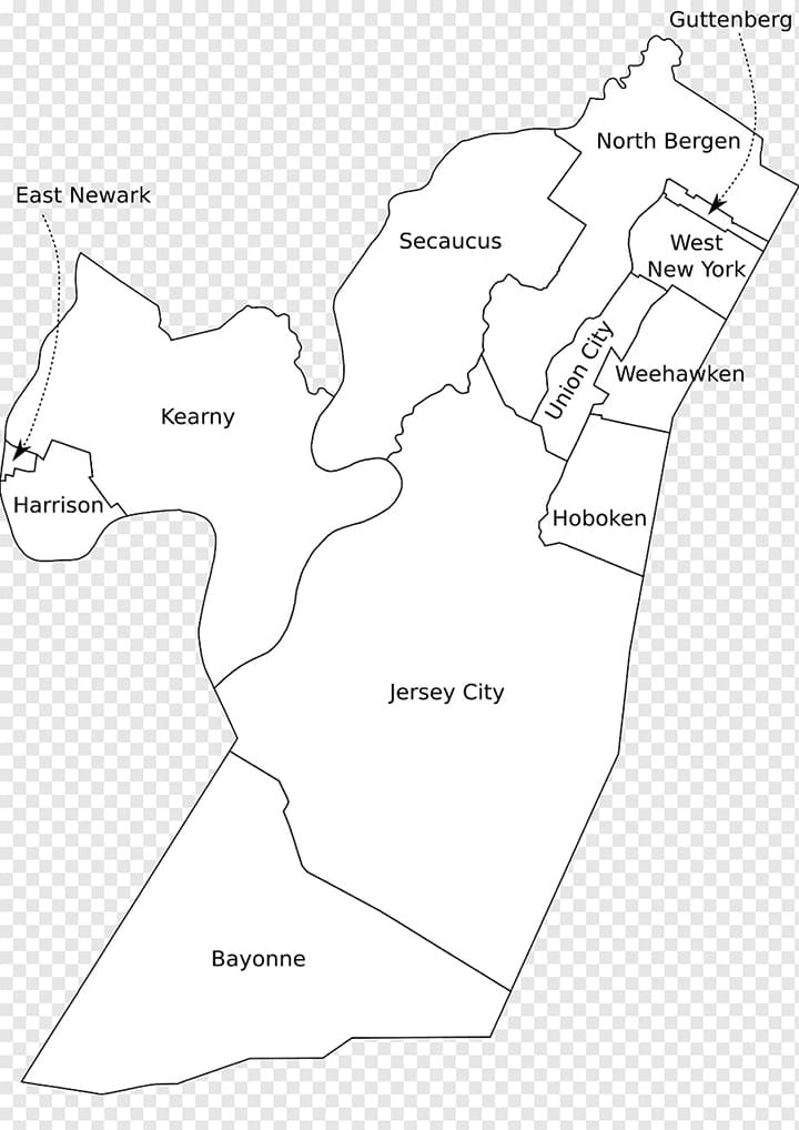 Printable New Jersey County Map