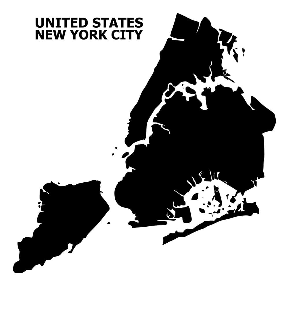 Printable New York Map USA