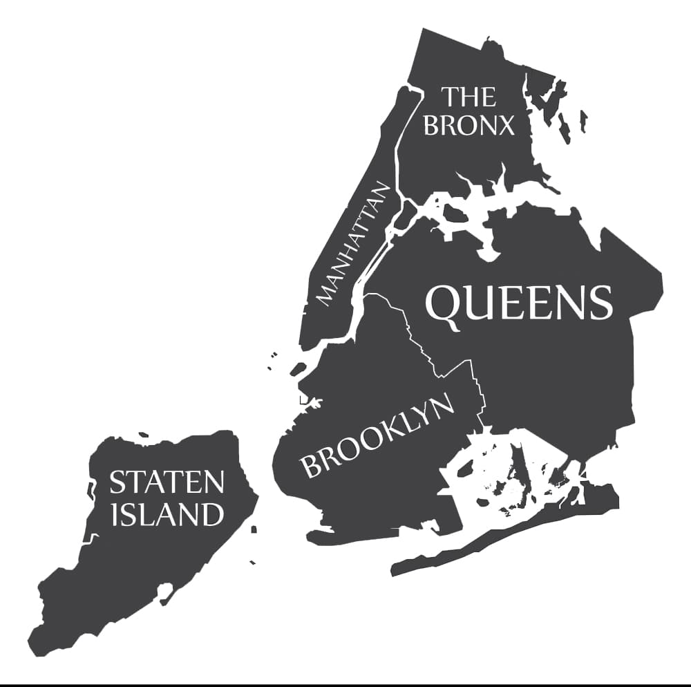 Printable New York State County Map