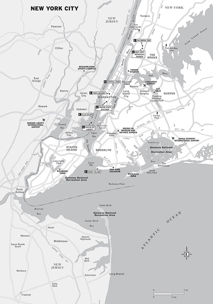 Printable New York State Map With Cities