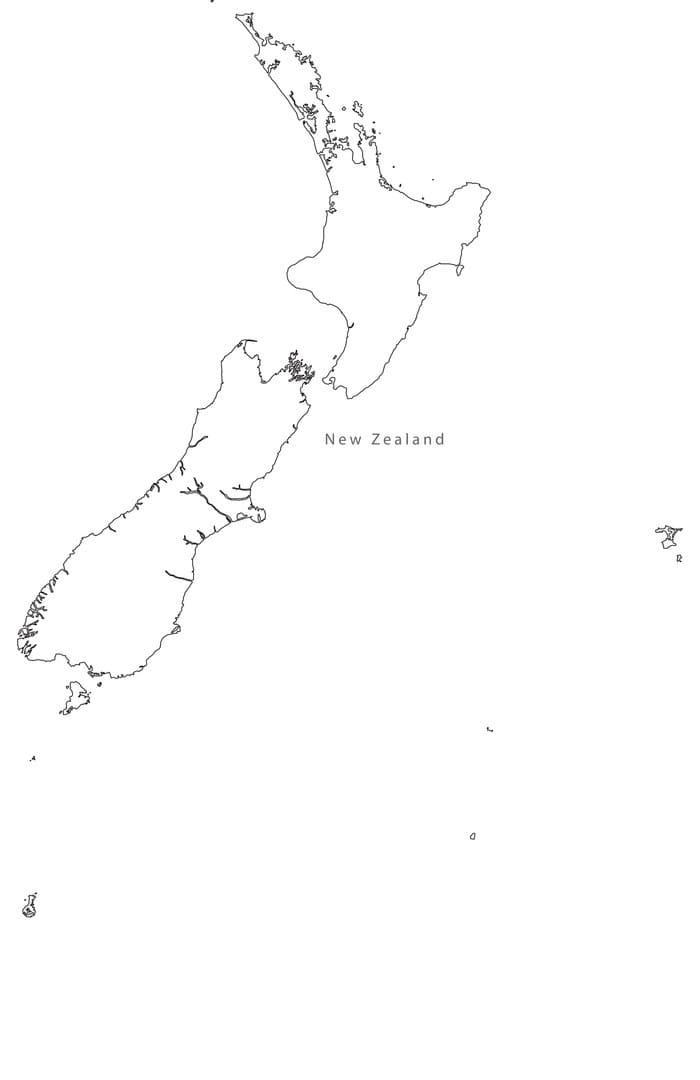 Printable New Zealand On Map