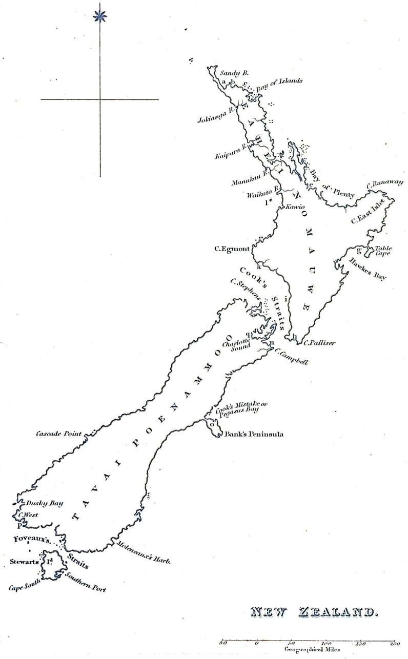 Printable New Zealand Topographic Map