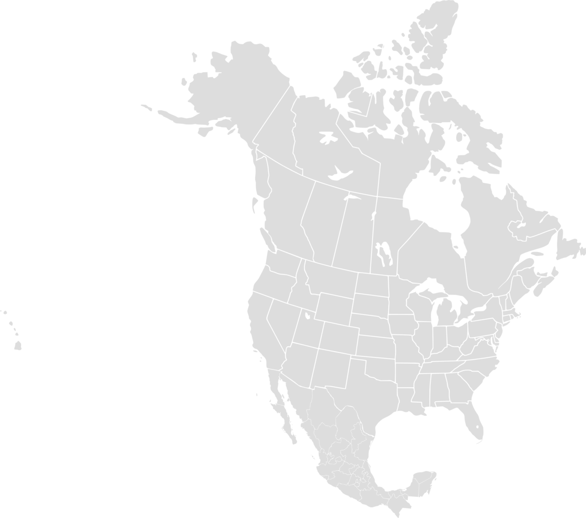 Printable North America Map 1