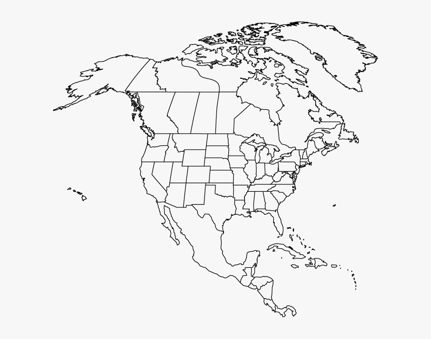 Printable North America Map 3