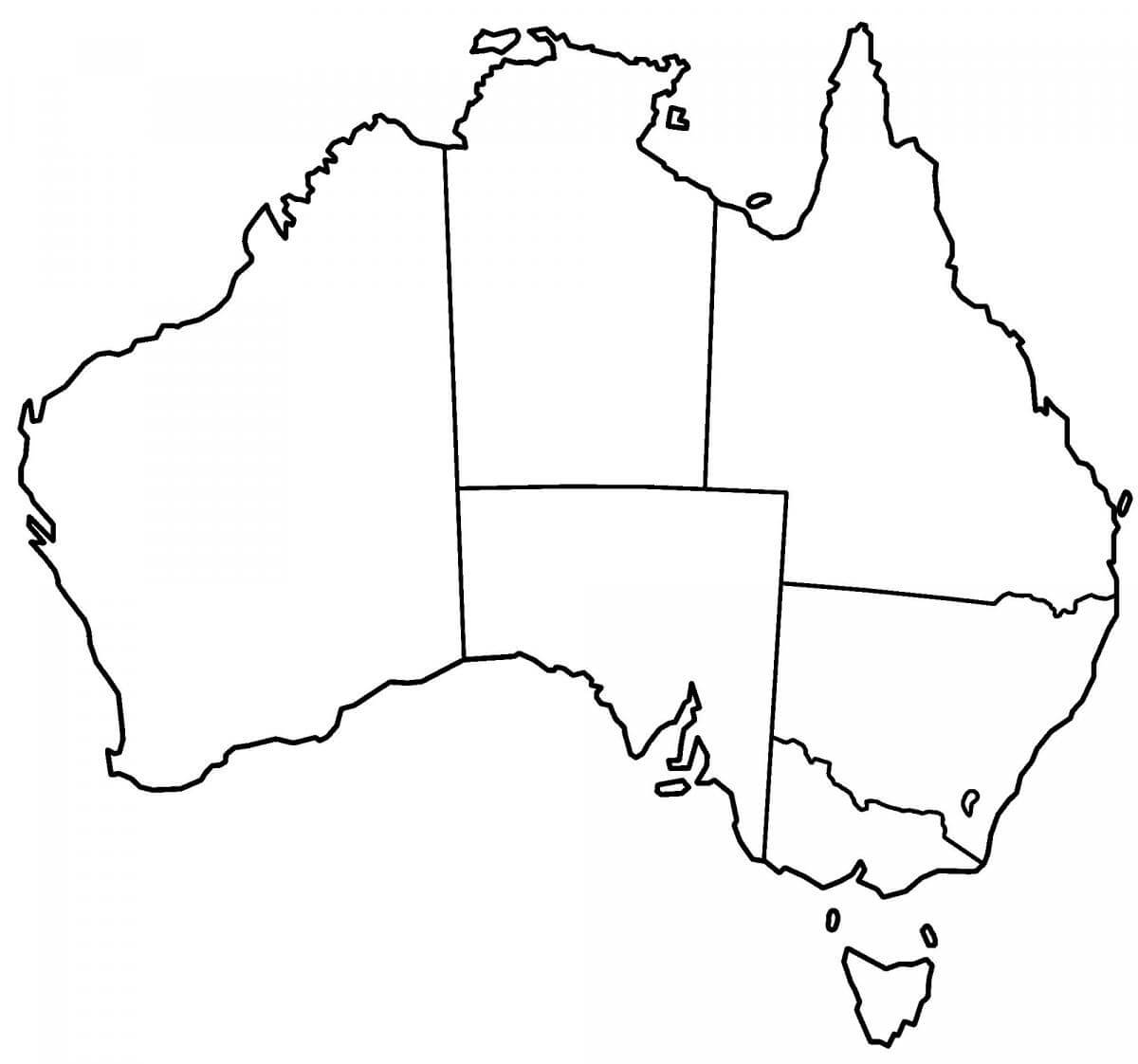 Printable Oceania Map Blank 2