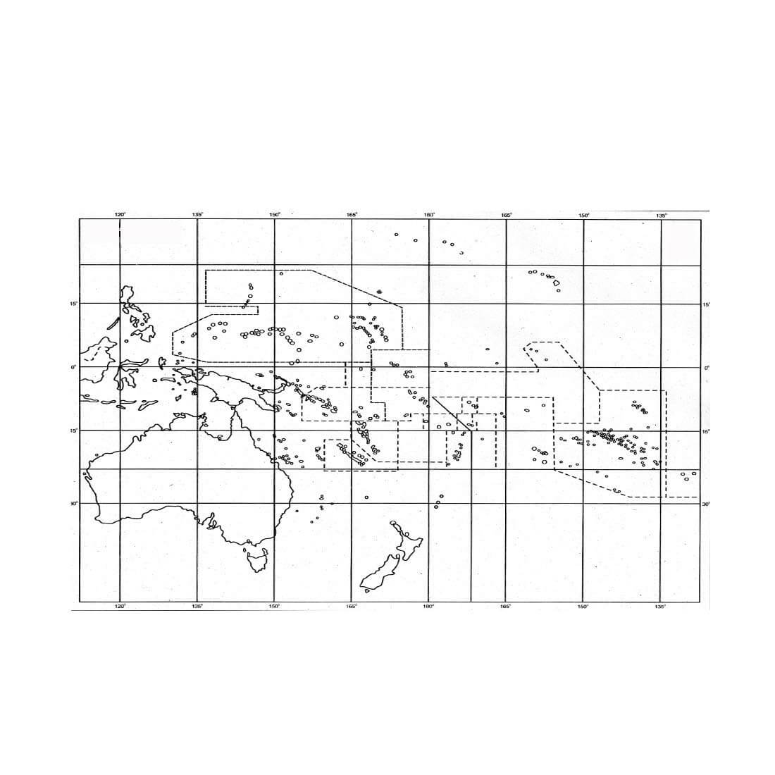 Printable Oceania Map Blank 4