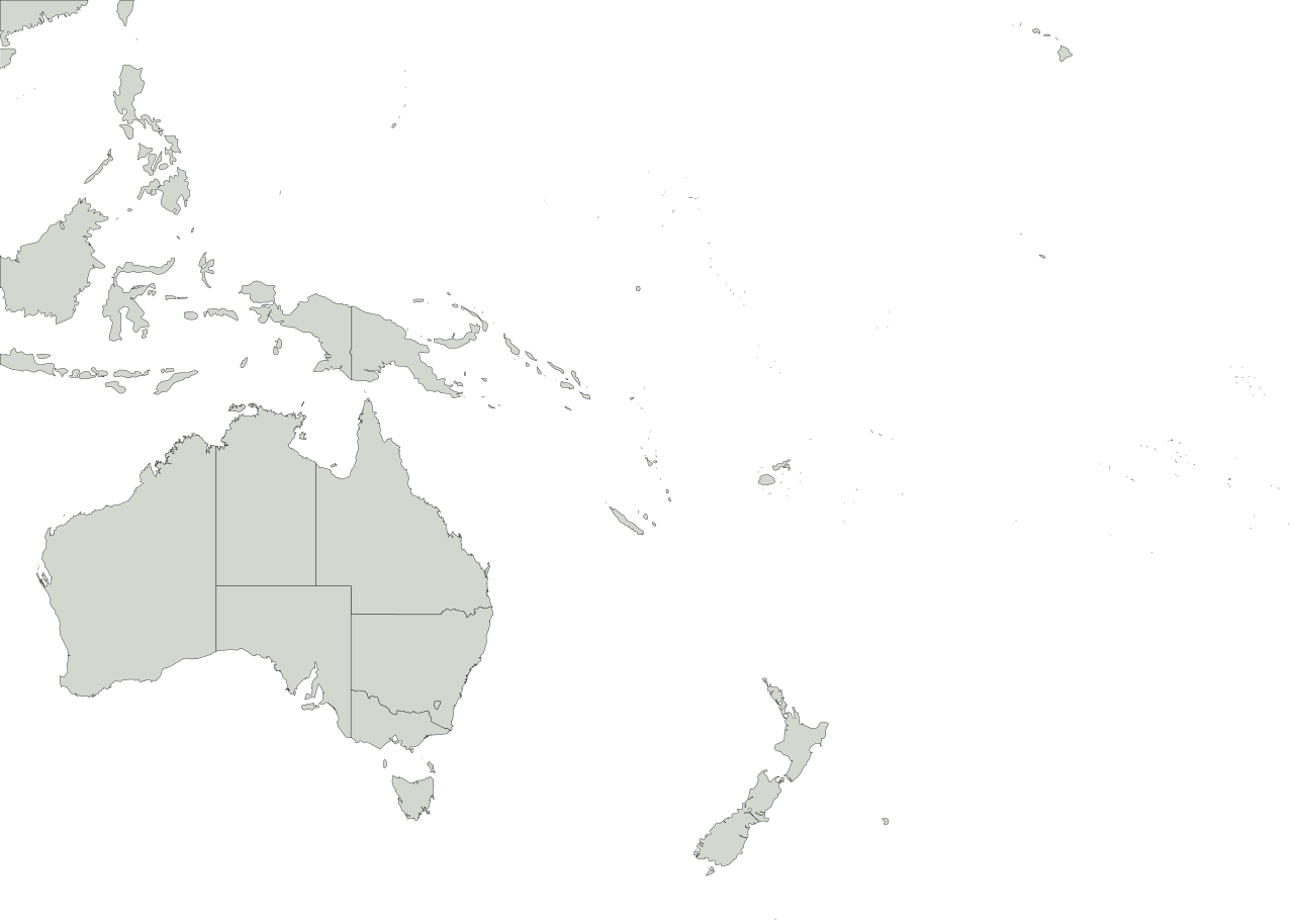 Printable Oceania Map Earthquake Solomon Islands