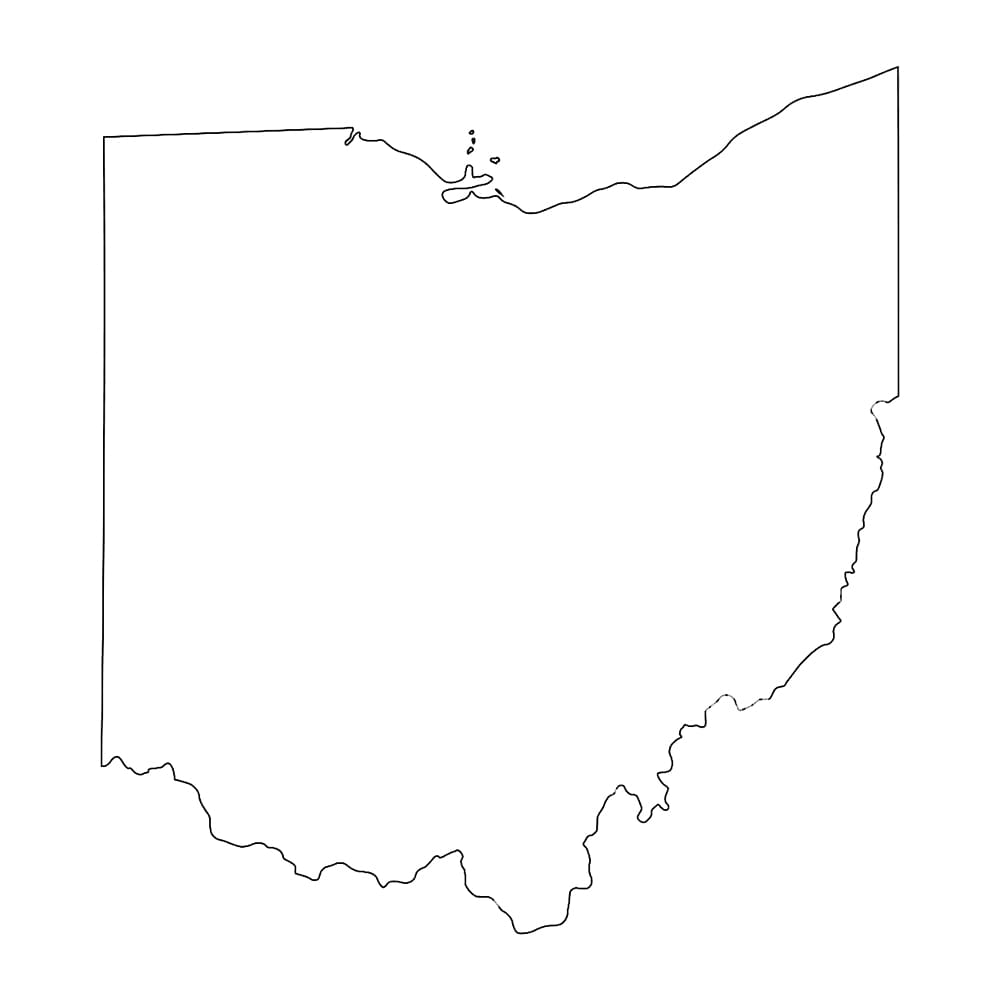 Printable Ohio On Map