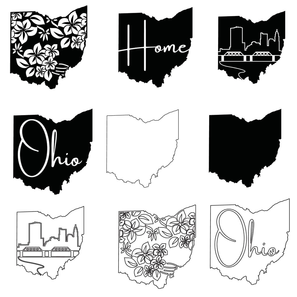 Printable Ohio Us Map