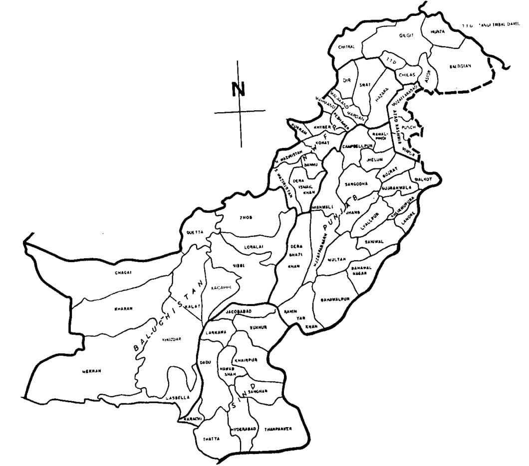 Printable Pakistan Map With Cities