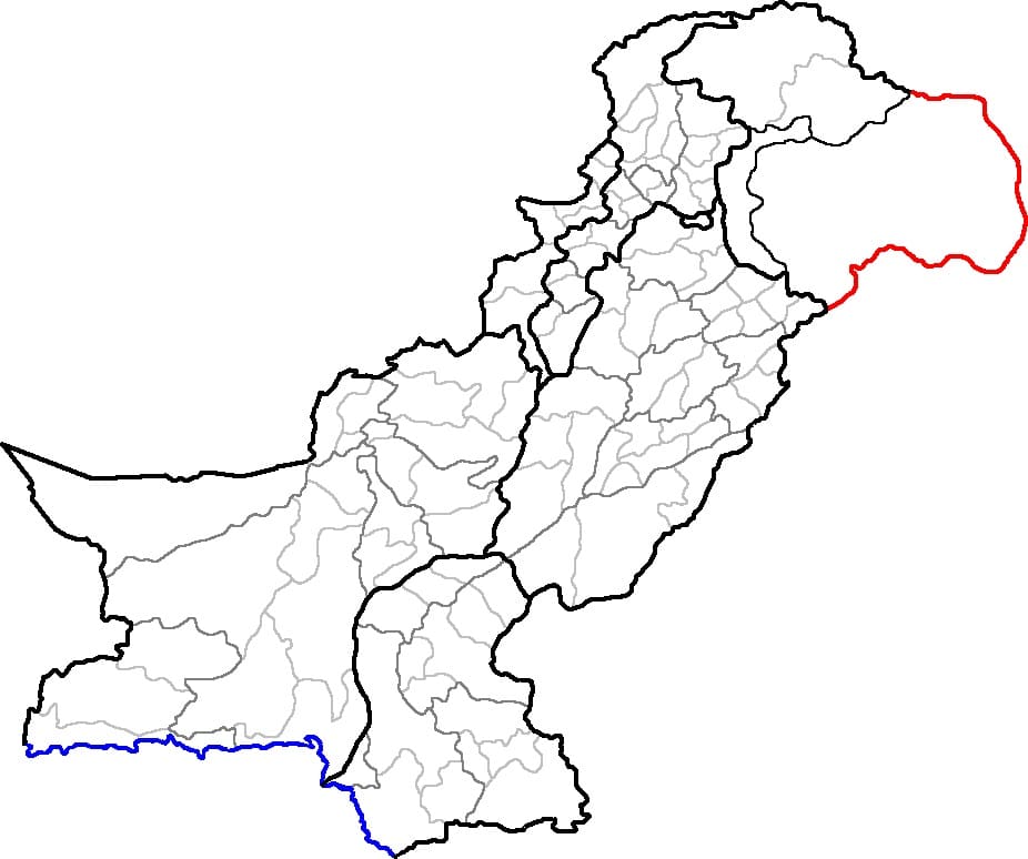 Printable Pakistan On A Map