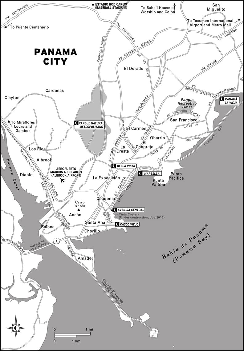 Printable Panama City Map