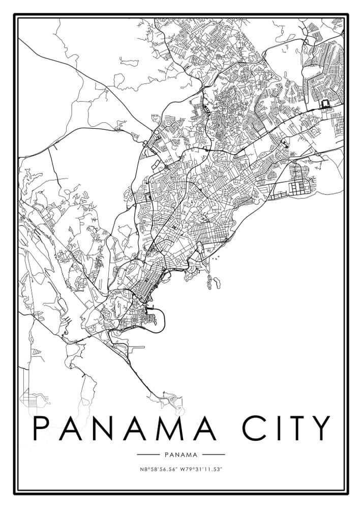 Printable Panama City Panama Map