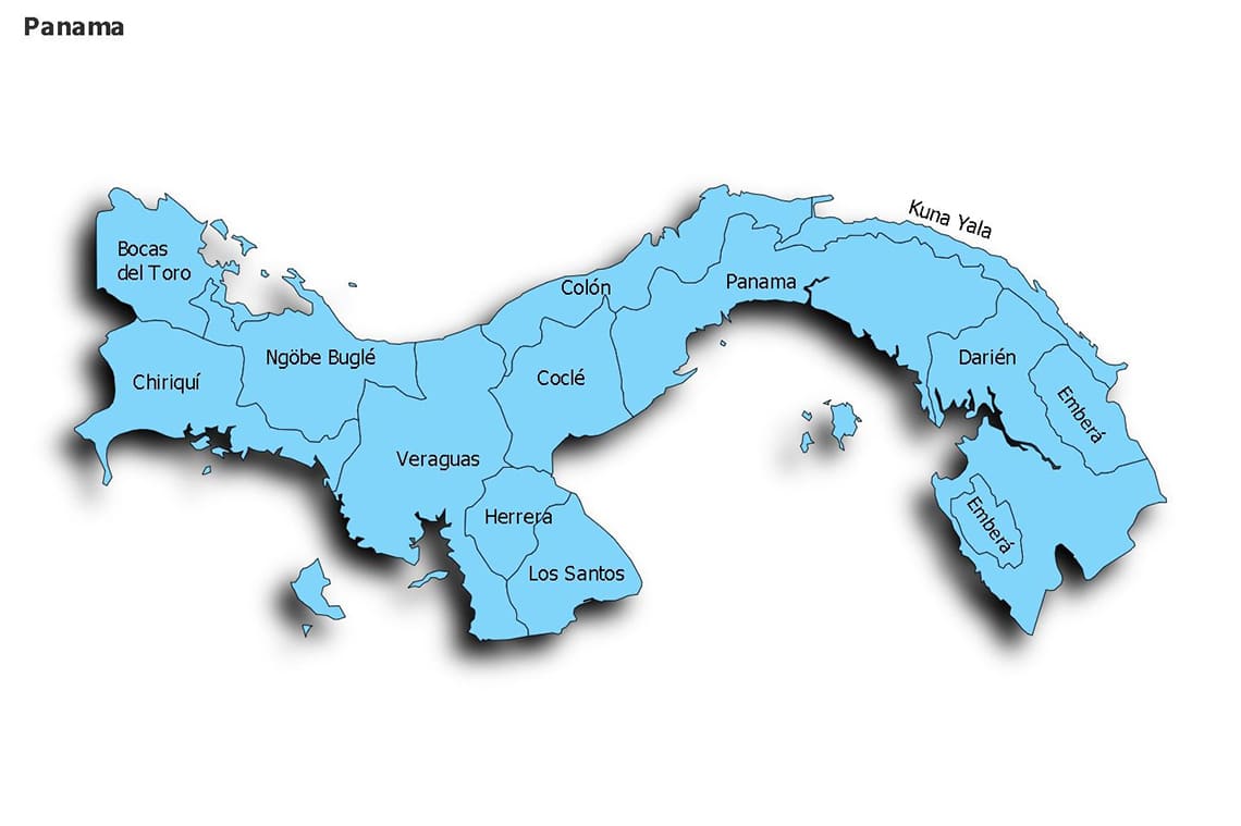 Printable Panama Map Location
