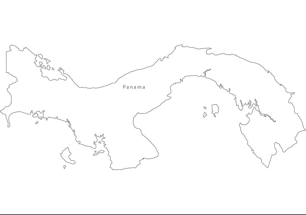 Printable Panama On A Map