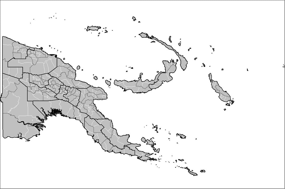 Printable Papua New Guinea Country Map