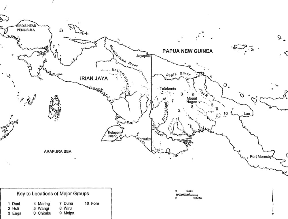 Printable Papua New Guinea Map Location