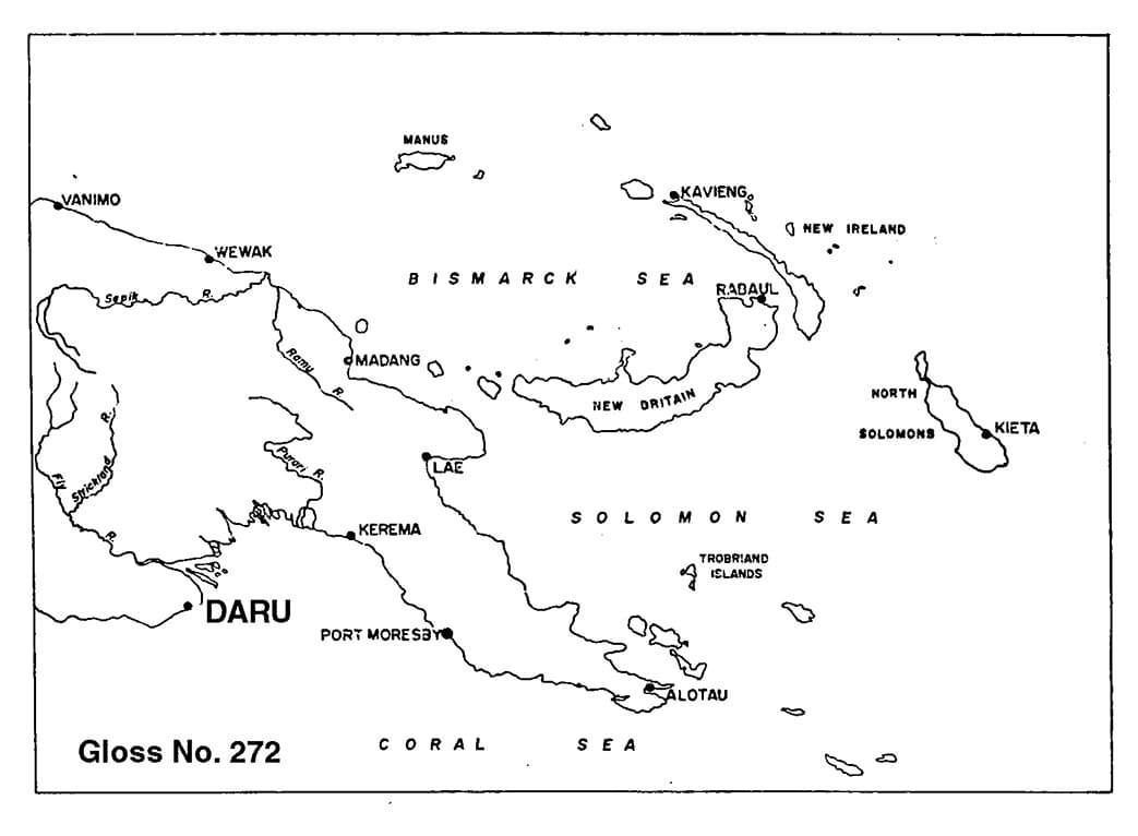 Printable Papua New Guinea Political Map