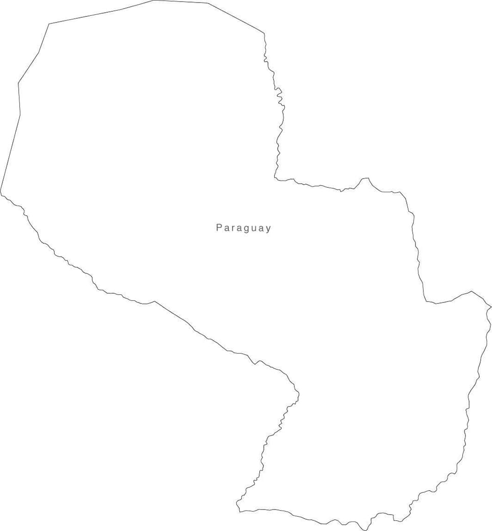Printable Paraguay Map