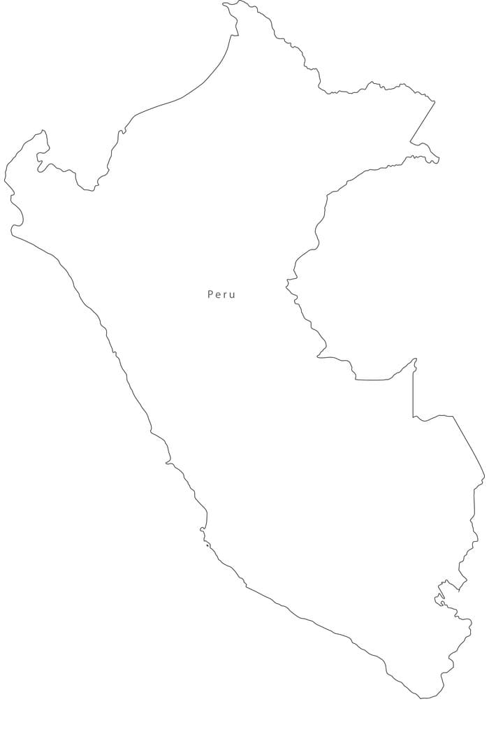 Printable Peru Map