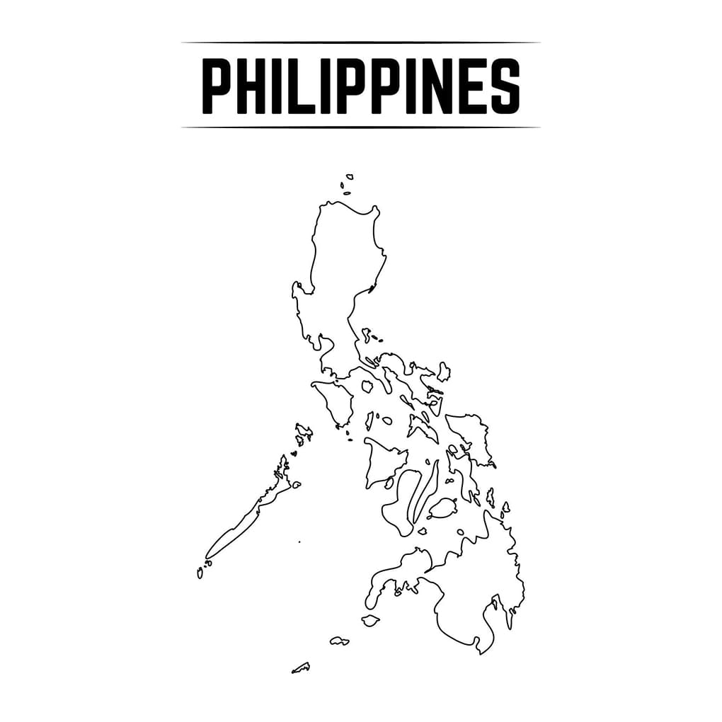Printable Philippines Map Blank