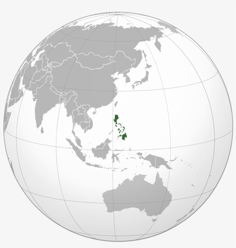 Printable Philippines Map Globe