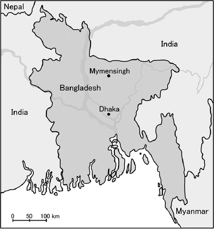 Printable Physical Map Of Bangladesh