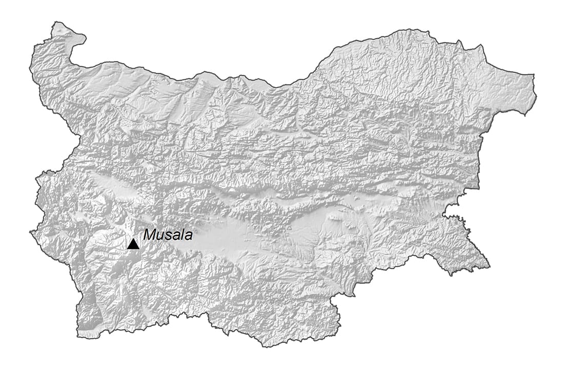 Printable Physical Map Of Bulgaria