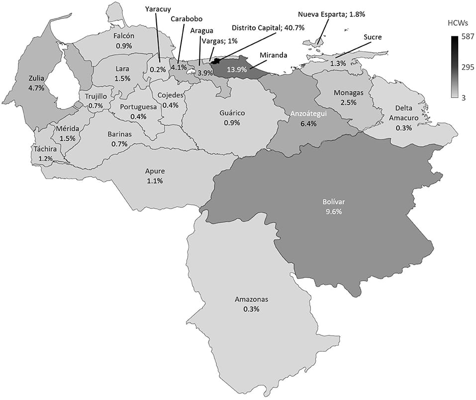 Printable Physical Map Of Venezuela