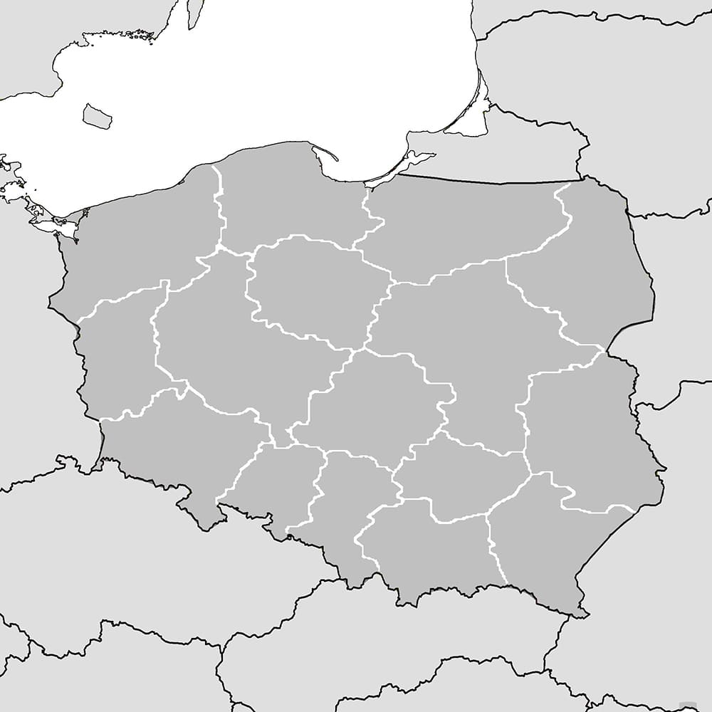 Printable Poland Map Borders