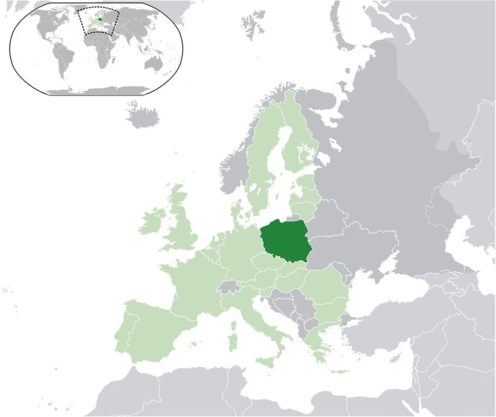 Printable Poland Map Europe