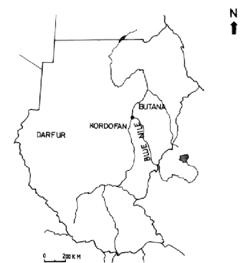 Printable Political Map Of Sudan