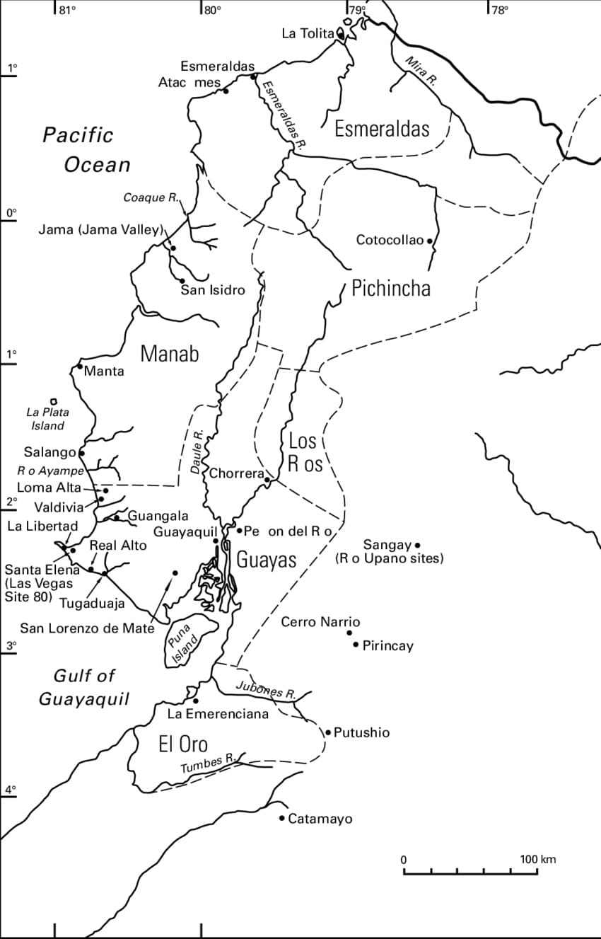 Printable Regional Map Of Ecuador