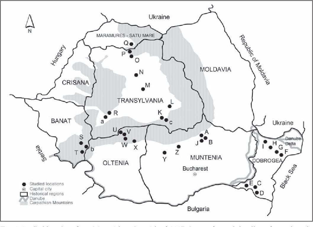 Printable Romania Map Counties