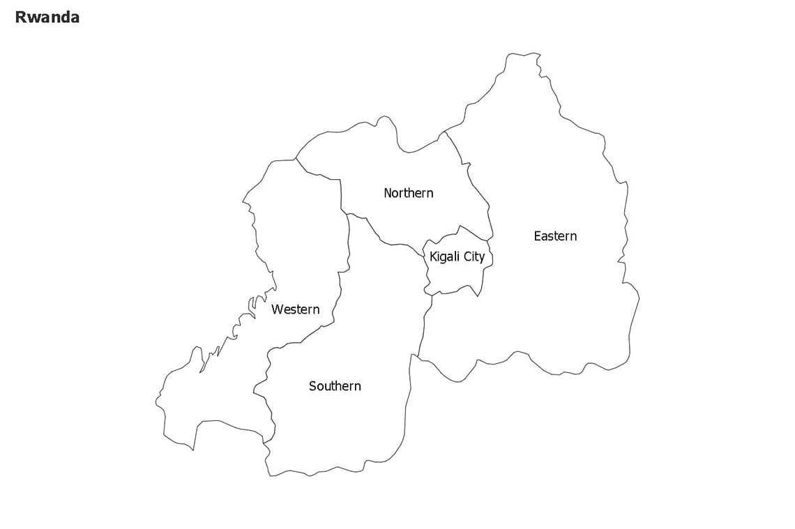 Printable Rwanda Map Location