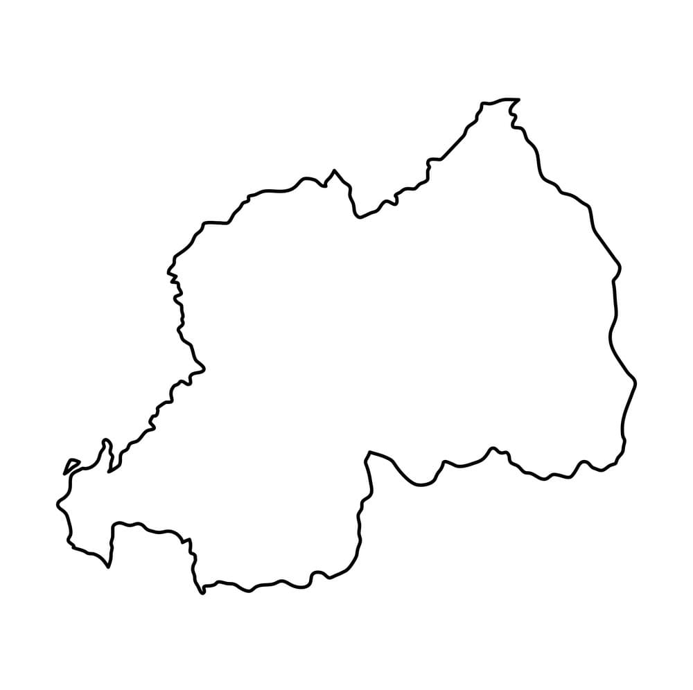 Printable Rwanda Map