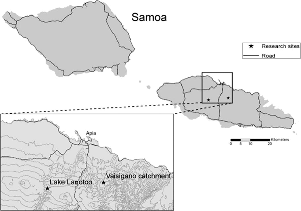 Printable Samoa Map Location