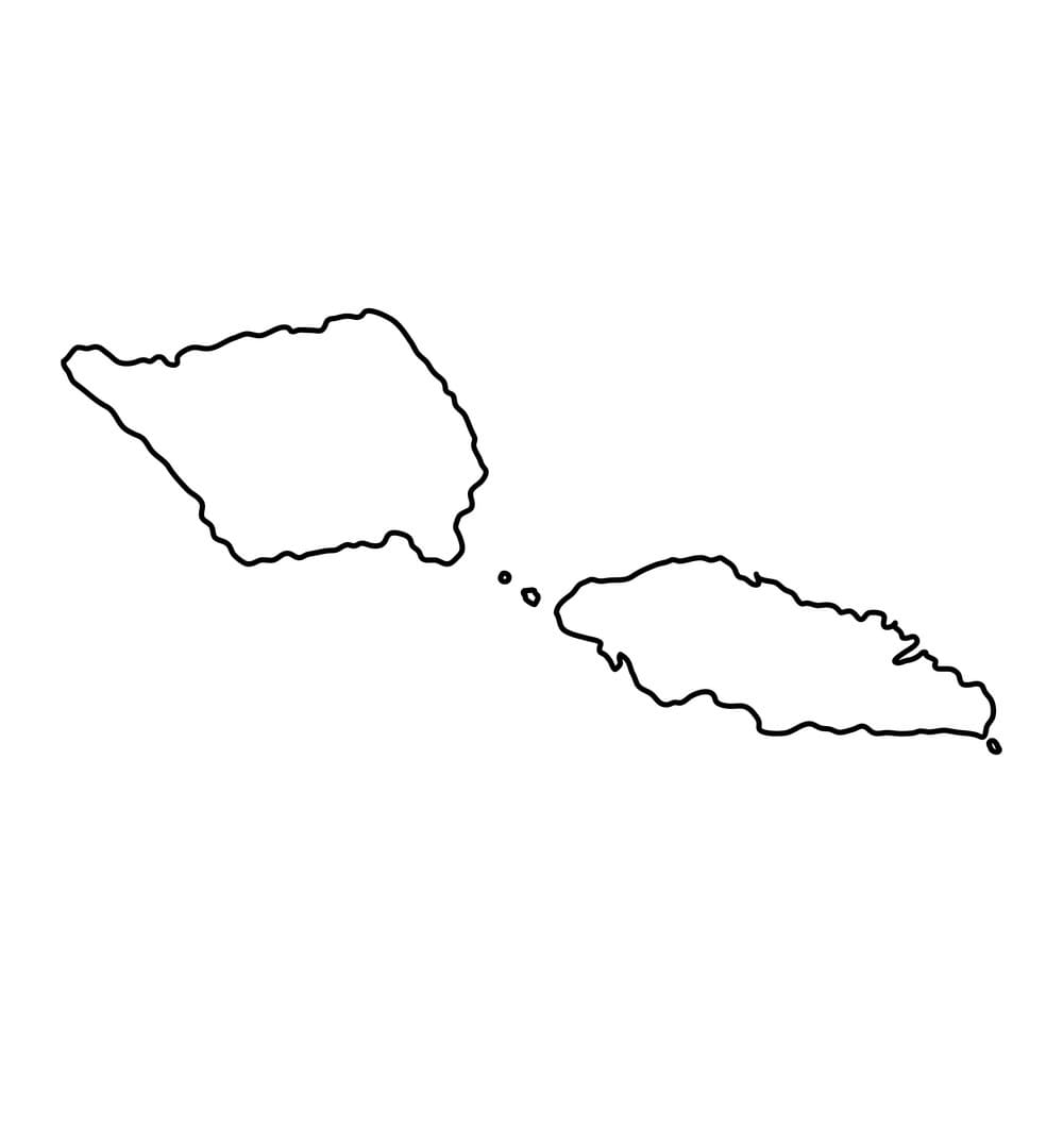 Printable Samoa Map