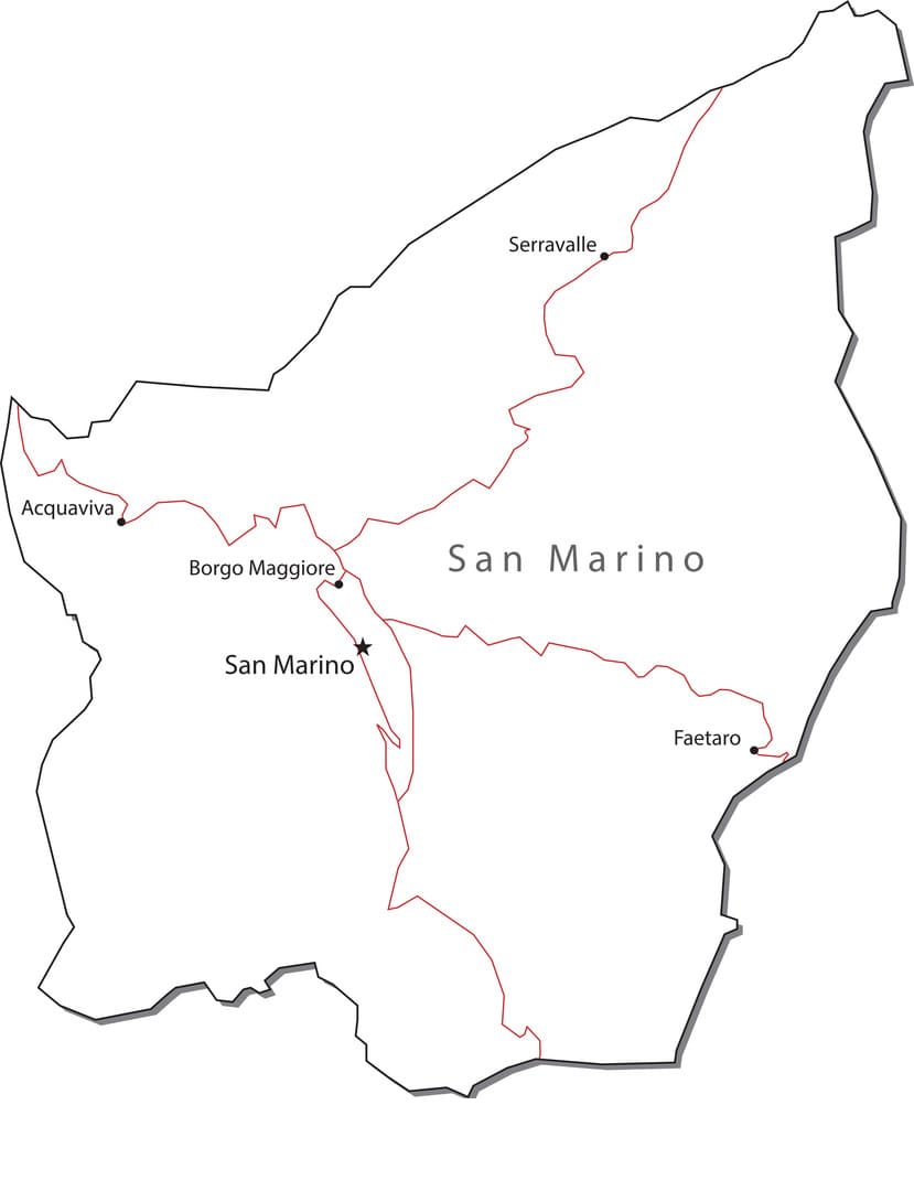 Printable San Marino City Map