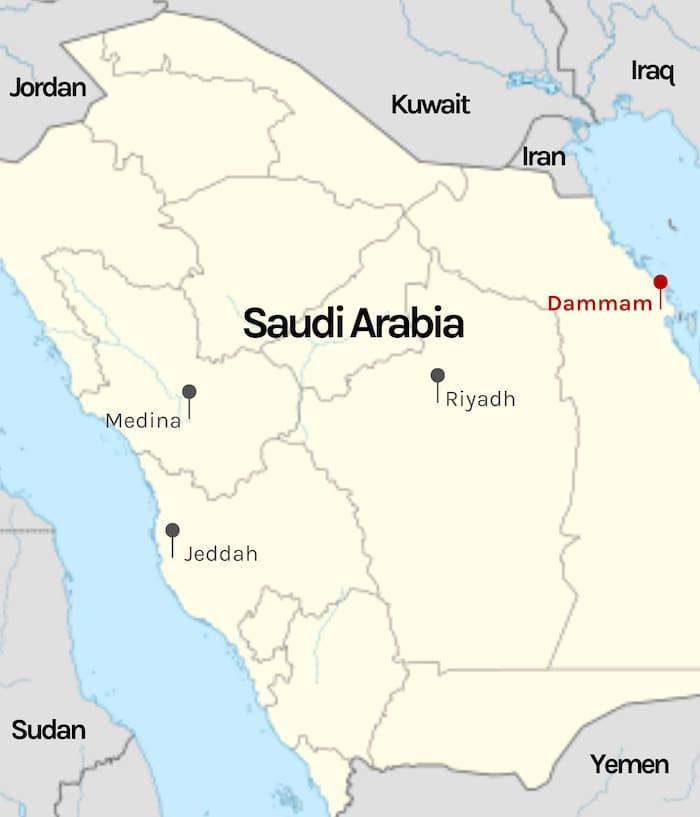 Printable Saudi Arabia Map Location