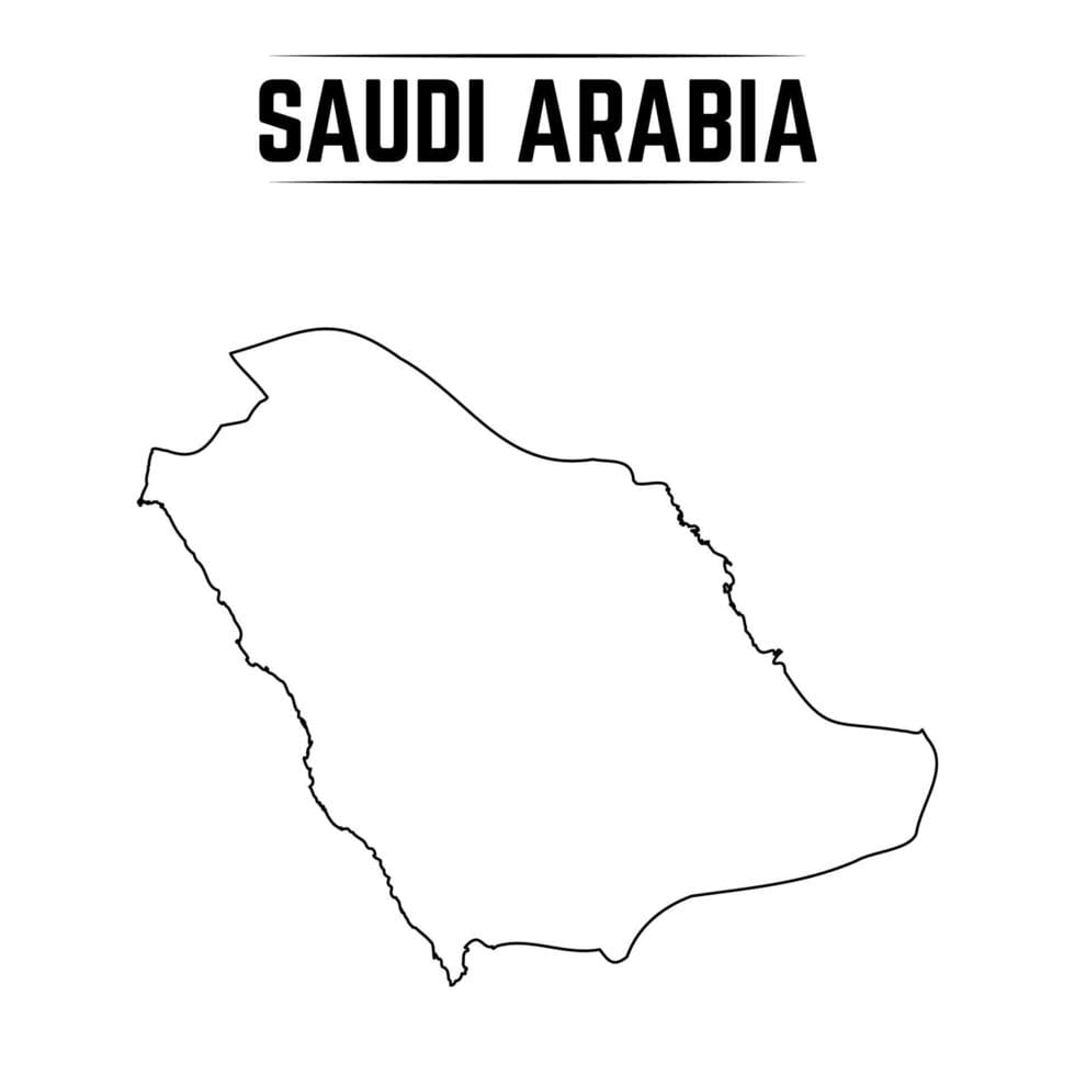 Saudi Arabi Map
