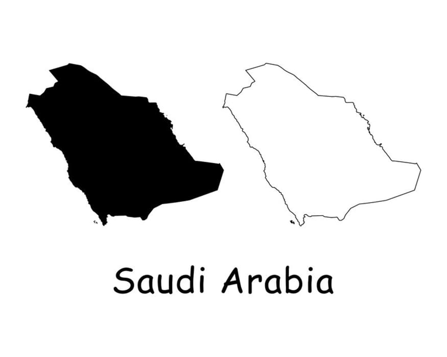 Printable Saudi Arabia On The Map