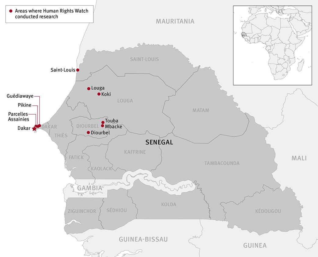 Printable Senegal On Africa Map