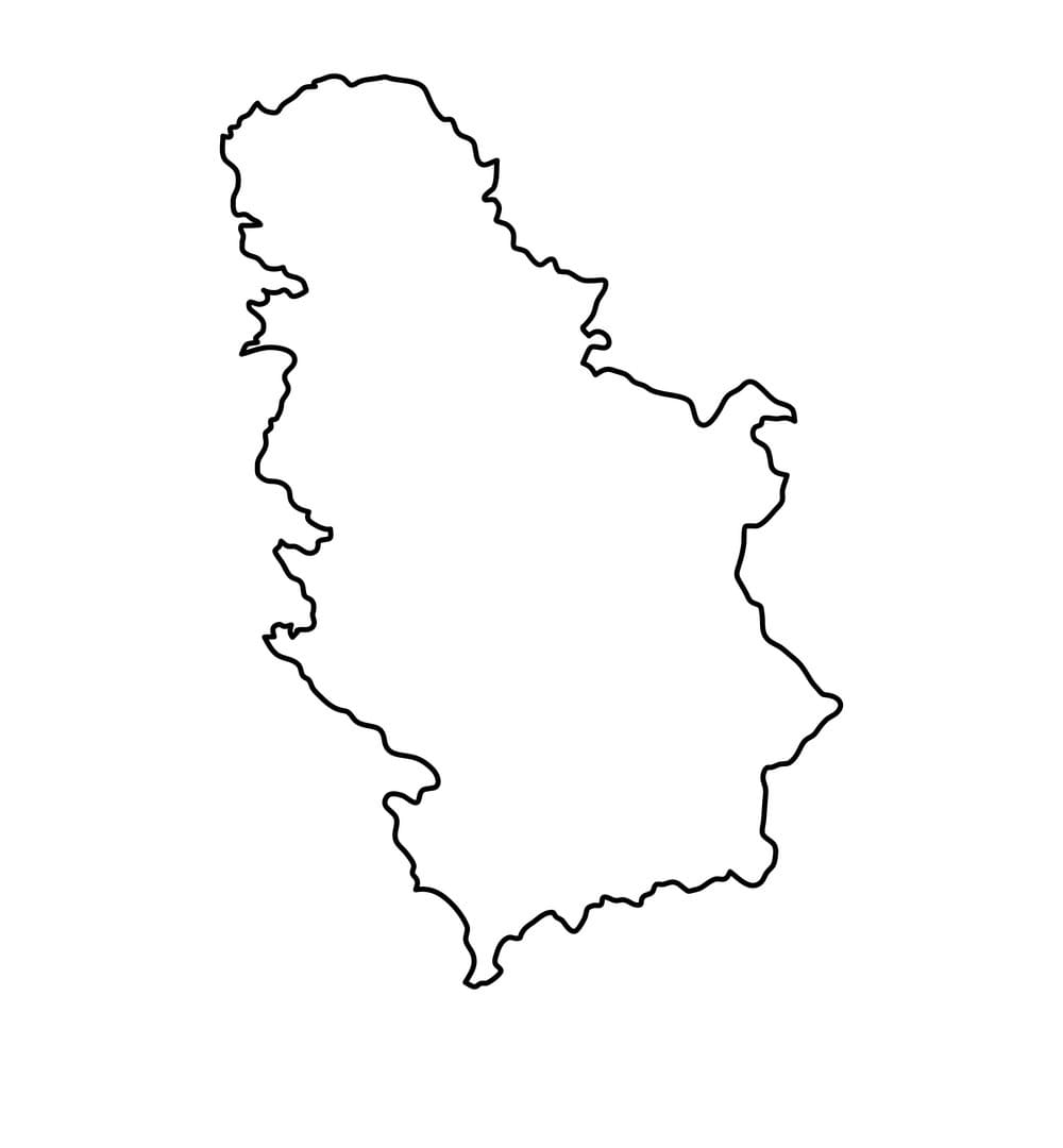 Printable Serbia On Map